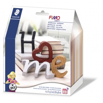 34318000 - 4007817028636 - Fimo - Kit Fimo Homedeco Lettres