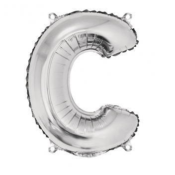 87044606 - 4006166345067 - Rayher - Ballon en aluminium Lettre C Argenté 40cm - 2