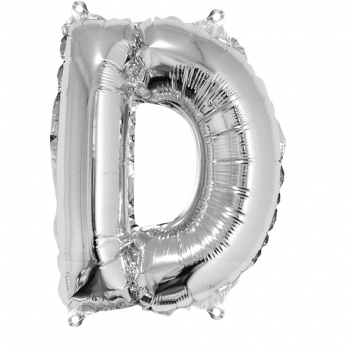 87045606 - 4006166345074 - Rayher - Ballon en aluminium Lettre D Argenté 40cm - 2