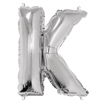 87052606 - 4006166345142 - Rayher - Ballon en aluminium Lettre K Argenté 40cm - 2