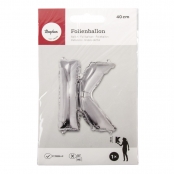 Ballon en aluminium Lettre K Argenté 40cm