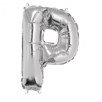 87057606 - 4006166719318 - Rayher - Ballon en aluminium Lettre P Argenté 40cm - 2