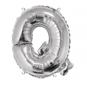 Ballon en aluminium Lettre Q Argenté 40cm