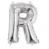 Ballon en aluminium Lettre R Argenté 40cm