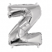Ballon en aluminium Lettre Z Argenté 40cm