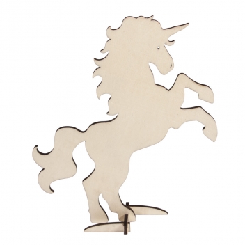 62795000 - 4006166436208 - Rayher - Licorne en bois à poser 19 x 24 cm - 3