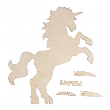 62795000 - 4006166436208 - Rayher - Licorne en bois à poser 19 x 24 cm - 2
