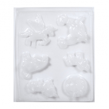 36080000 - 4006166253553 - Rayher - Moule en plastique Licornes 6 motifs - 7