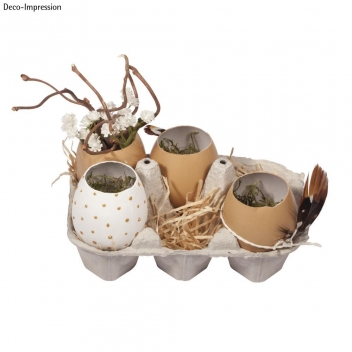 39490505 - 4006166790065 - Rayher - Oeufs en plastique ouverts nature 5,5x4,5cm 4pces - 2