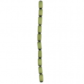 Perle Buri Vert pomme Cylindre Ø 6 x 14 mm