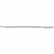 Chaîne en laiton Argenté 1,0 mm x 60 cm Sans nickel