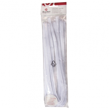 5210602 - 4006166065187 - Rayher - Chenille Blanc Ø 9 mm 50 cm 10 pièces