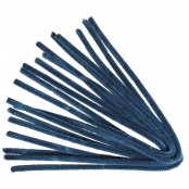Chenille Bleu moyen Ø 9 mm 50 cm 10 pièces