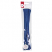 Chenille Bleu moyen Ø 9 mm 50 cm 10 pièces