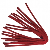 Chenille Rouge Ø 9 mm 50 cm 10 pièces