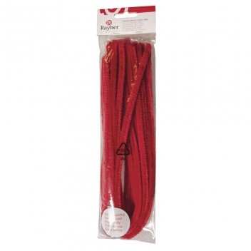 5210618 - 4006166065217 - Rayher - Chenille Rouge Ø 9 mm 50 cm 10 pièces