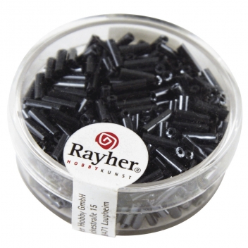 1406523 - 4006166598890 - Rayher - Perle Rocaille tube garniture argentée Hématite 15 g - 2