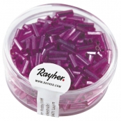 Perle Rocaille tube garniture argentée Lilas 15 g