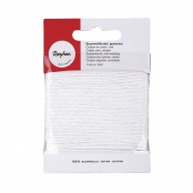 Cordon Blanc Coton ciré Ø 1mm 20 m