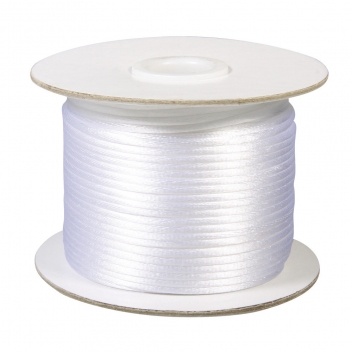 5137502 - 4006166835704 - Rayher - Cordon Blanc Satin Ø 2 mm Rouleau 50 m