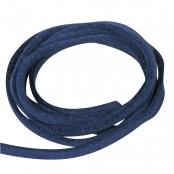 Cordon en daim (2,5 m) Bleu foncé