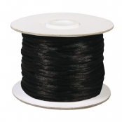 Cordon Noir Satin Ø 2 mm Rouleau 50 m