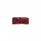 Cordon tresse large Rouge 1 m