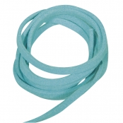 Cordon en daim (2,5 m) Turquoise