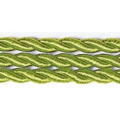 Cordon tressé Vert anis Ø 4 mm Au mètre