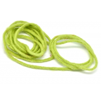 5362685 - 4006166264641 - Rayher - Cordon laine feutrée coeur jute Ø 4mm Vert mai 3 m - 3