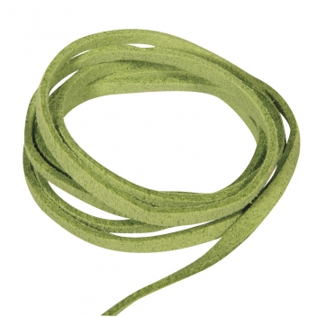 8300014 - 4006166538568 - Rayher - Cordon en daim (2,5 m) Olive - 2
