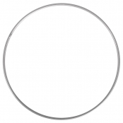 Armature abat-jour cercle ø 25 cm argent