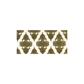 3142802 - 4006166306921 - Rayher - 1 feuille de cire Blanc et doré Ornements 20 x 10 cm