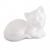 Chat endormi en Polystyrène 14 cm