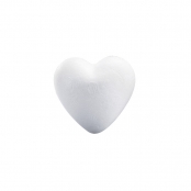 Coeur en Polystyrène 12 cm