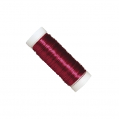 Fil bijoux à crocheter Rouge vin Ø 0,3 mm 50 m