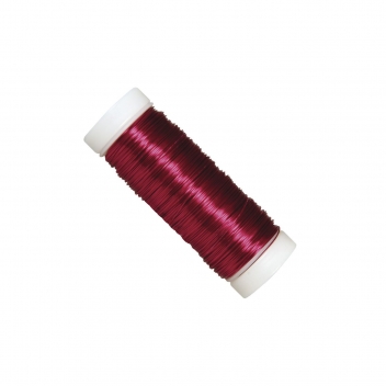 2405519 - 4006166253928 - Rayher - Fil bijoux à crocheter Rouge vin Ø 0,3 mm 50 m - 2