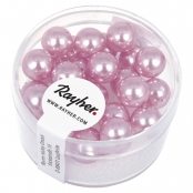 Perles en verre Rose orchidée Renaissance Ø 8mm 25 pièces