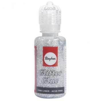 33842610 - 4006166129698 - Rayher - Colle pailletée holographique Argenté brillant 20 ml - 2