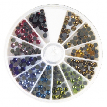 15129999 - 4006166255021 - Rayher - Pierre cristal thermocollant 4mm 12 coul. 240 pièc. - 2