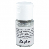 Poudre de paillettes irisée Argenté brillant Ultrafine 10 ml