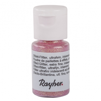 39421256 - 4006166183768 - Rayher - Poudre de paillettes irisée Rose pastel Ultrafine 10 ml - 2