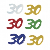 Paillettes jubilé 30 ans 5 couleurs assorties 12 g
