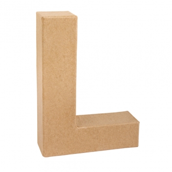 71720000 - 4006166755187 - Rayher - Alphabet en papier mâché 15 cm Lettre L