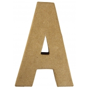 Alphabet en papier mâché 15 cm Lettre A