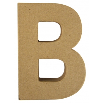71771000 - 4006166286735 - Rayher - Alphabet en papier mâché 15 cm Lettre B