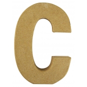Alphabet en papier mâché 15 cm Lettre C