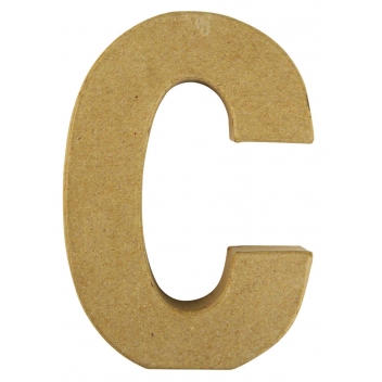 71772000 - 4006166286742 - Rayher - Alphabet en papier mâché 15 cm Lettre C