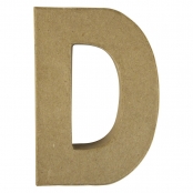 Alphabet en papier mâché 15 cm Lettre D