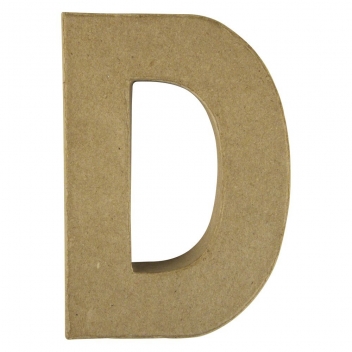 71773000 - 4006166286766 - Rayher - Alphabet en papier mâché 15 cm Lettre D